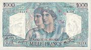 Vignette pour Billet de 1 000 francs Minerve et Hercule