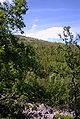 Uitzicht over de berg Fulufjället