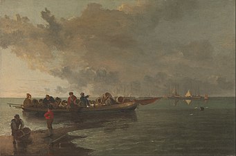 A Barge with a Wounded Soldier (datarik gabe), Yale Center for British Art