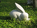 The Rabbit statue is one of the 12 Chinese zodiac portrayed in the Kowloon Walled City Park in Kowloon City, Hong Kong