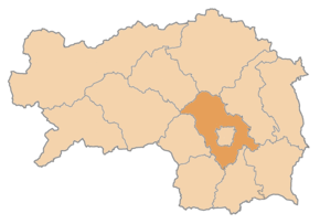 Poziția localității Districtul Graz-Umgebung