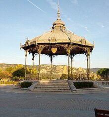 Vue du kiosque Peynet