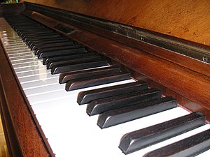 (de) Klavier, Tastatur; (en) piano, keys.