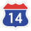 Korea Expressway No.14.svg