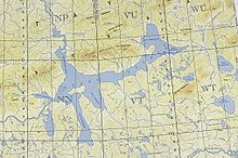 Lake Taymyr. US military map 1964 г.
