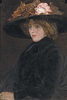 Leo Gestel, 1904-06: 'Portret van een dame', olieverf op doek