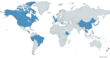 A map with M1903 Springfield users in blue M1903 Springfield Users.png