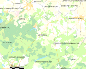 Poziția localității Montereau