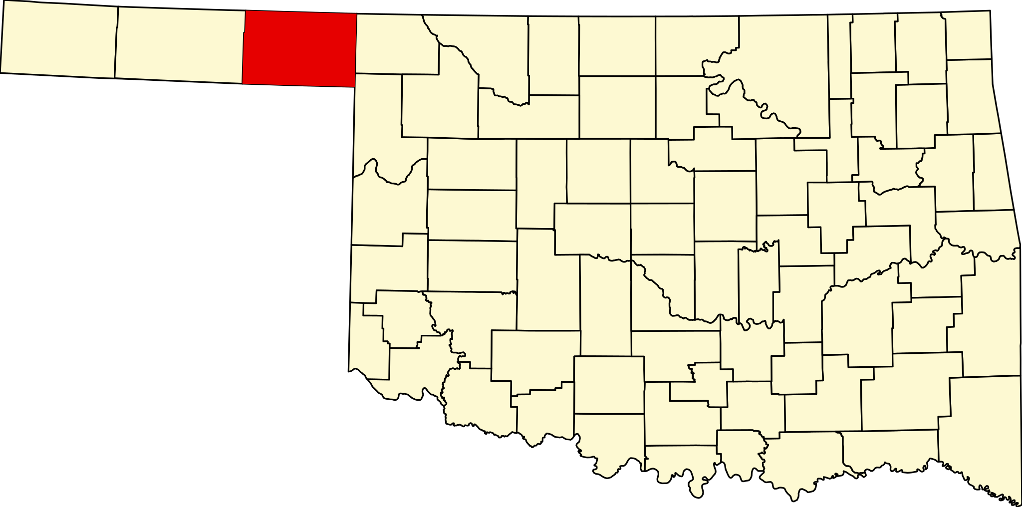 Image:Map of Oklahoma highlighting Beaver County.svg