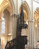 Pulpit inside the Église Saint-Vincent-de-Paul