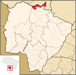 Location in Mato Grosso do Sul state