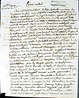 Procès-verbal du décès de Maurice Dupin à Nohant-Vic, le 16 septembre 1808. Première page du document.