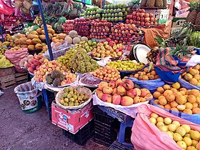 Frutas y verduras en el Mercado Central