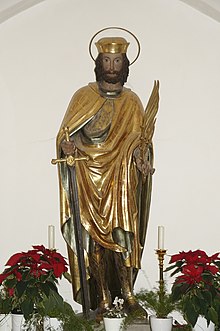 Statuo de Sankta Kastulo en Moosburg an der Isar