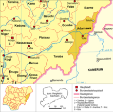 Location of the town of Mubi within Adamawa State Nigeria-karte-politisch-adamawa.png