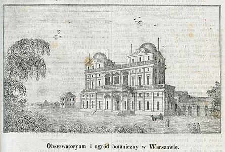 Widok z północnego zachodu w 1837