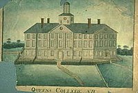 Early nineteenth century drawing of Old Queen's