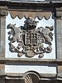 Dois suportes (leões) nas armas dos morgados de Mateus, esculpidas no Palácio de Mateus