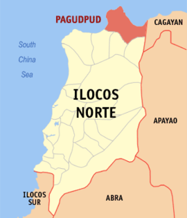 Pagudpud na Ilocos Norte Coordenadas : 18°33'41"N, 120°47'16"E