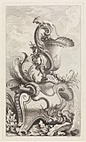 Лист из альбома «Вазы». Офорт Г. Юкье по рисунку Ж. де Лажу. 1730-е гг.