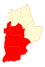 Pozicija provincije na karti Antofagaste