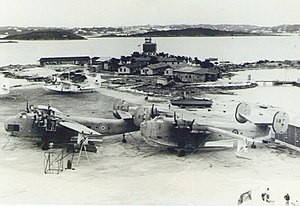 RAF Darrell's Island during World War II. RAF Darell's Island.jpg