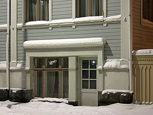 A house on Rantakatu street, Oulu. Wooden buil...