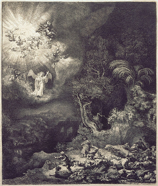 File:Rembrandt van Rijn - The Angel Appearing to the Shepherds.jpg