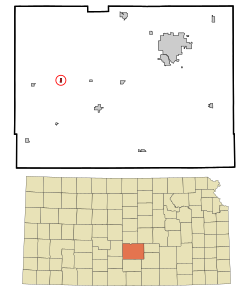 Location of Plevna, Kansas