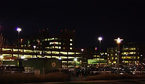 Salem Hospital (Oregon) at night