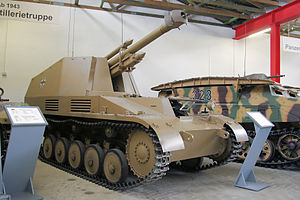 Wespe v Německém tankovém muzeu