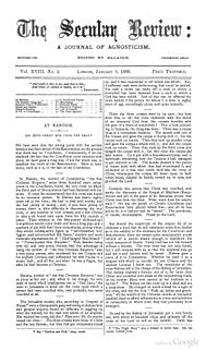 Обложка Secular Review (9 января 1886 г.) .jpg