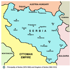 Mapa Serbii