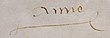 Signature de Anne de Bretagne
