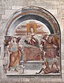 Sodoma o Girolamo del Pacchia, Madonna in trono col Bambino tra gli arcangeli Raffaele e Michele, e donatore (XVI secolo)