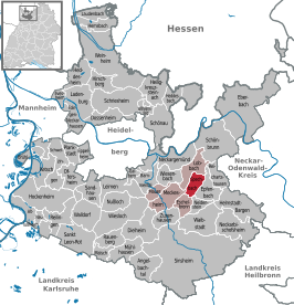 Kaart van Spechbach (Duitsland)