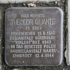 Stolperstein für Theodor Quante