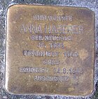 Stolperstein für Anna Haberer