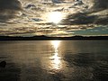 Sunset over Lake Taupo from Rainbow Point