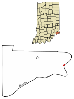 Location of Patriot in Switzerland County, Indiana.