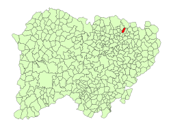 Location in Salamanca