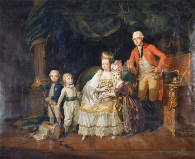 プロイセン王子フェルディナント一家（J.H.W.ティシュバイン画・1777年頃）