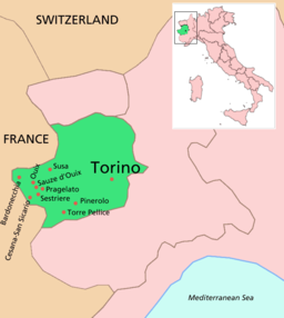 Torino location map winter Olympics. 
 PNG