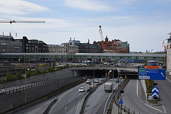 Bron i hela sin sträckning sedd från Götaälvbron.