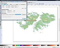 Exporter un aperçu de la carte topographique vectorisée