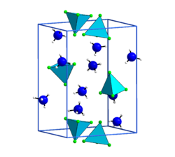 Kristallstruktur von Diammoniumfluoroberyllat