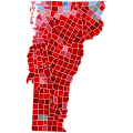 1956 United States presidential election in Vermont by Municipality