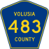 Volusia County Road 483 signo