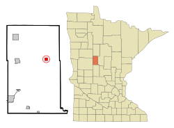 Location of Nimrod, Minnesota