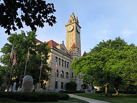 Wood County Courthouse and Jail in Bowling Green, Ohio